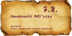 Hausknecht Mónika névjegykártya