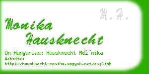 monika hausknecht business card